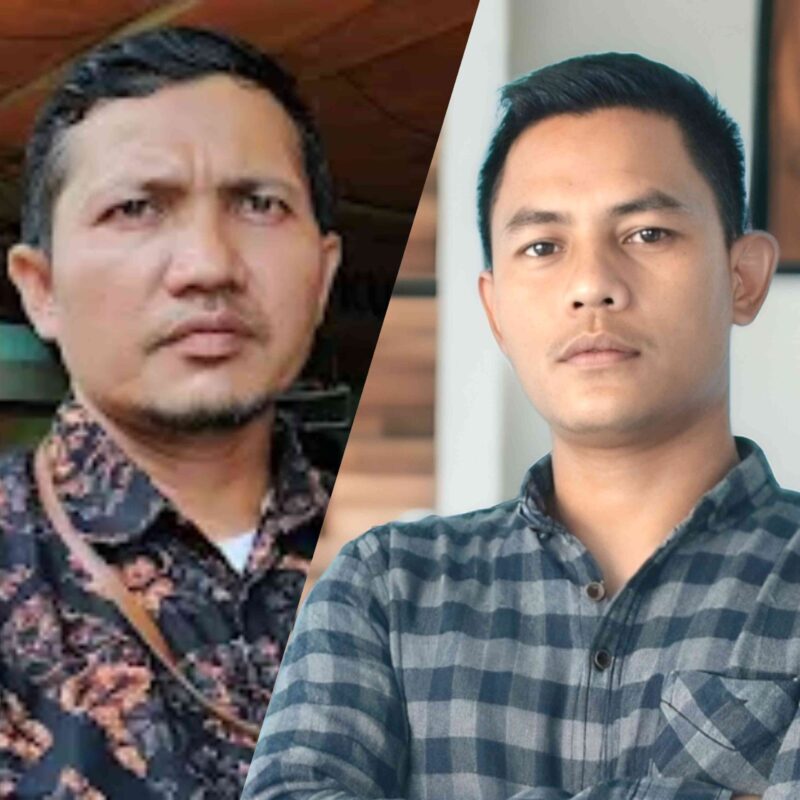 Foto: Ahli Hukum Idris Marbawi dan Ketua PWI Simeulue Firnalis