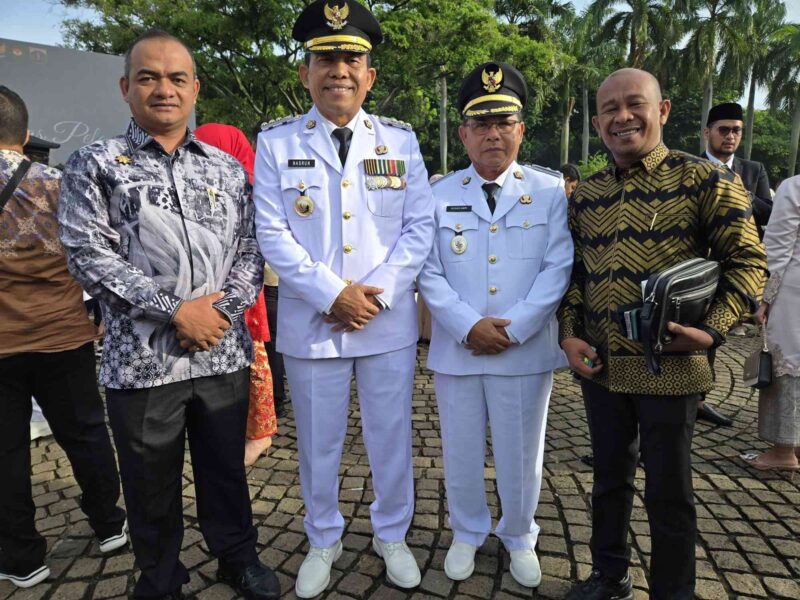 Monas dan Nusar usai pengukuhan di Istana Presiden