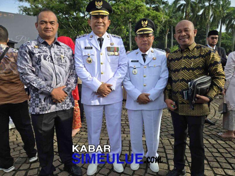 Monas dan Nusar usai pengukuhan di Istana Presiden
