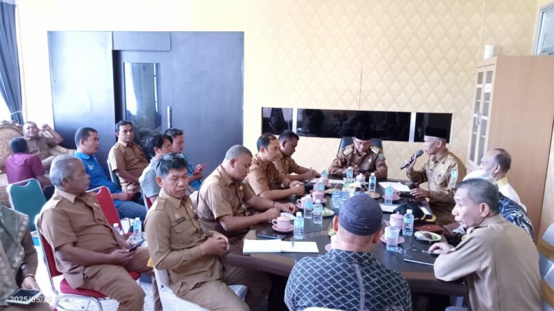 Rapat Prapora di ruang kerja wakil Bupati Simeulue