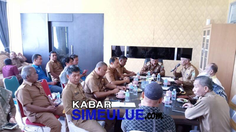 Rapat Prapora di ruang kerja wakil Bupati Simeulue