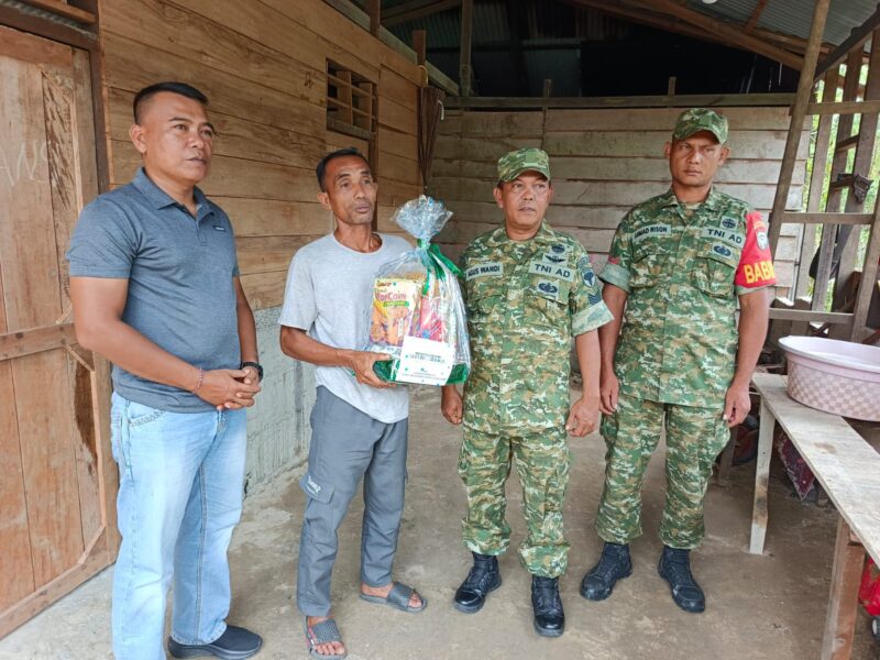 Tgk.Musliadi, Mantan Ketua KPA Simeulue saat di sambangi oleh utusan Dandim 0115 Simeulue 